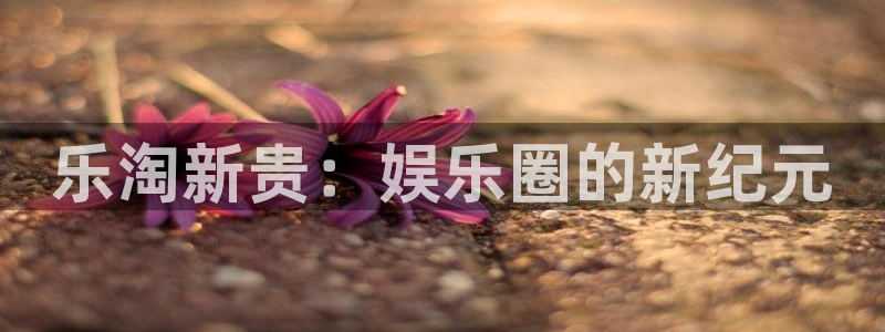 意昂3平台登录注册：乐淘新贵：娱乐圈的新纪元